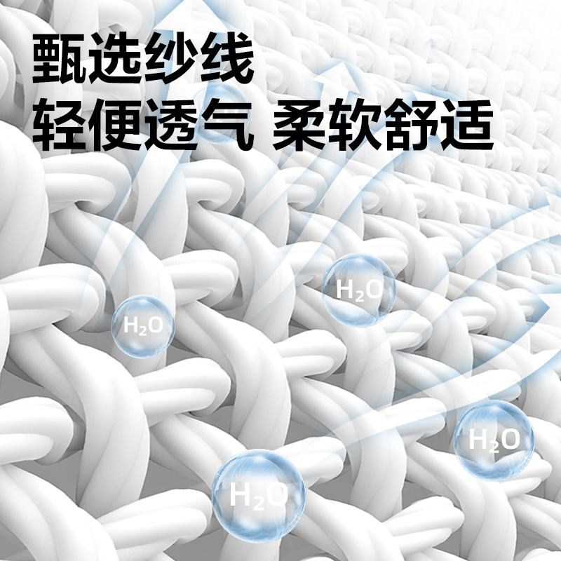 得力得心LQ659白手套(12雙/包)(240g)(白)