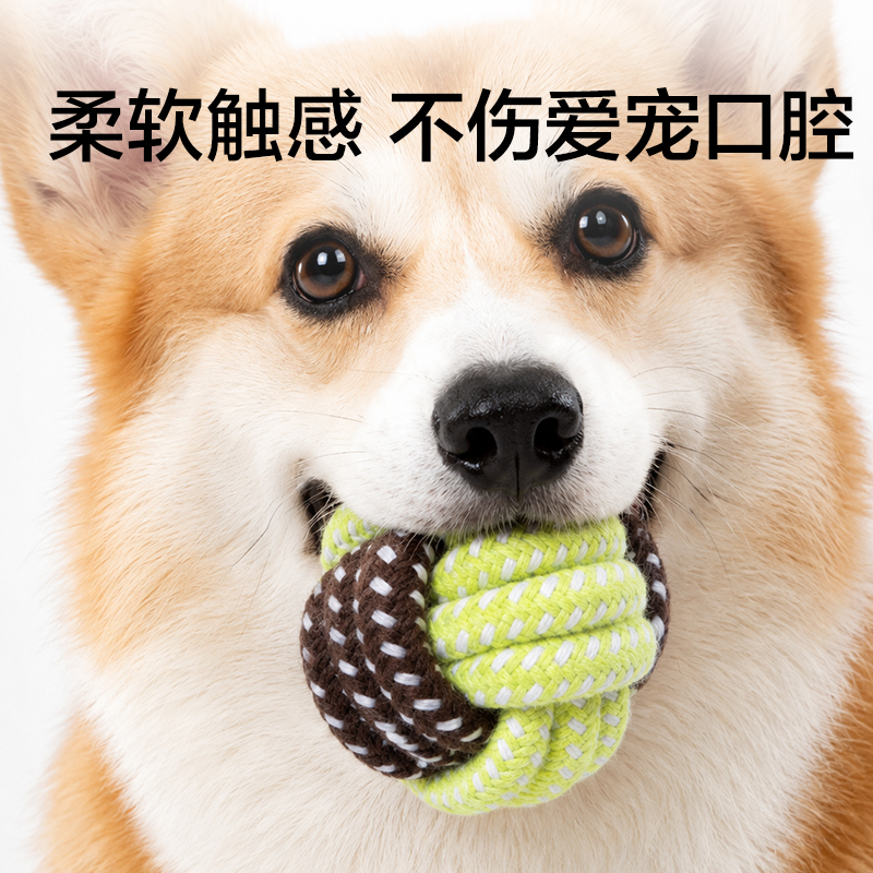 得力Bembam_BM801_耐咬解悶繩結(jié)玩具5件套(混)(包)