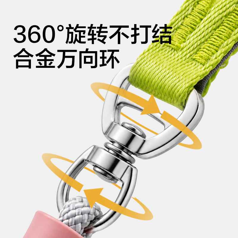 得力Bembam_BM504_1.5m標(biāo)準(zhǔn)款寵物P繩(橙)(個(gè))