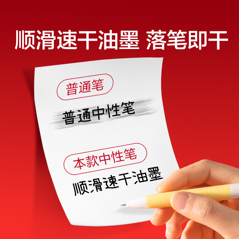 紐賽NS985-H馬年限定速干按動中性筆0.5mm雙球珠ST頭(紅)(支)