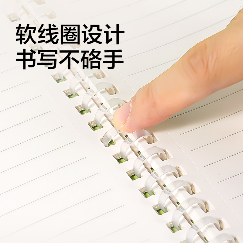 紐賽NS1126-D線條小狗軟螺旋本-B5(藍(lán))(60張/本)